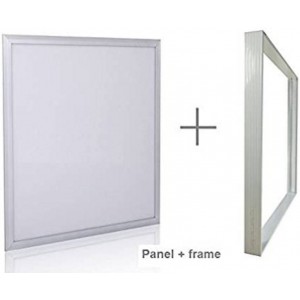 Pannello LED slim da superficie 60x60cm - Driver OSRAM - 40W - UGR18 - CRI90 - Con KIT di montaggio