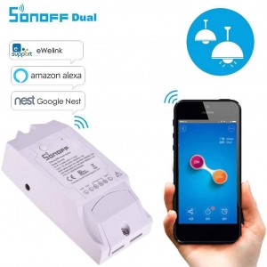 Interruttore intelligente programmabile DUAL Wifi: SONOFF