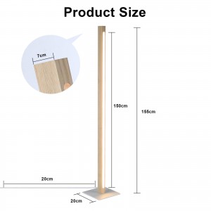dimensioni lampade da terra in legno