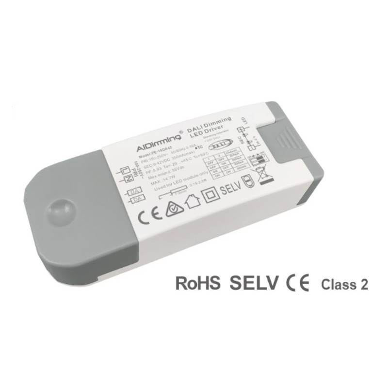 Driver DALI e PUSH multicorrente 9-42V da 200 a 350 MA