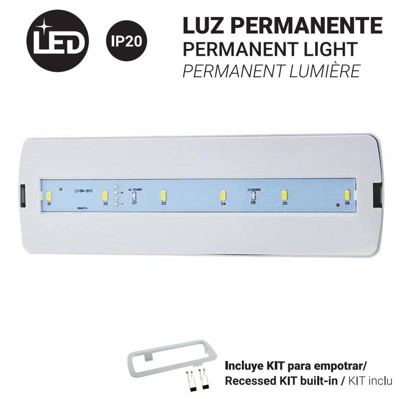 Luce di emergenza permanente