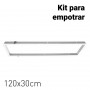 Kit cornice da incasso per pannelli LED 120x30