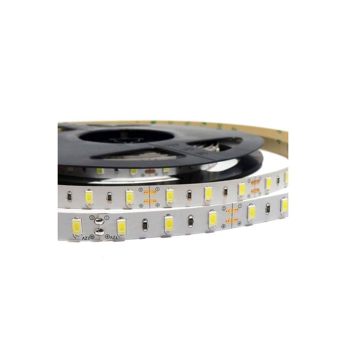 Striscia LED 5m, 12V-DC, SMD 5630, 75W, IP20, bianco freddo