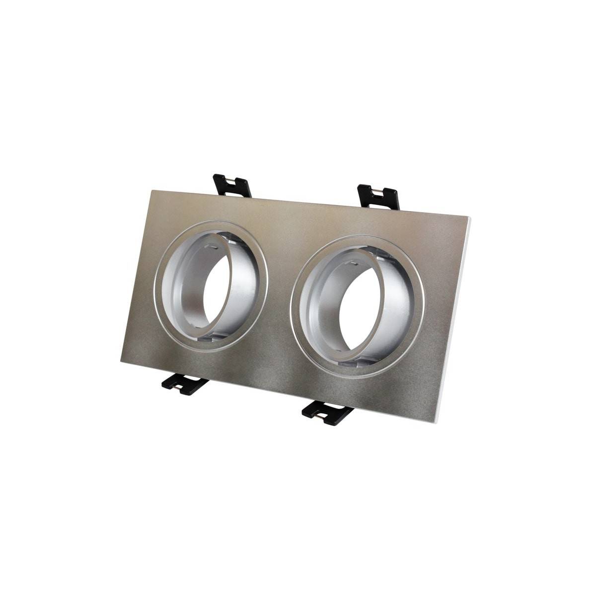 Downlight orientabile da incasso Kardan per 2 lampadine GU10, MR16