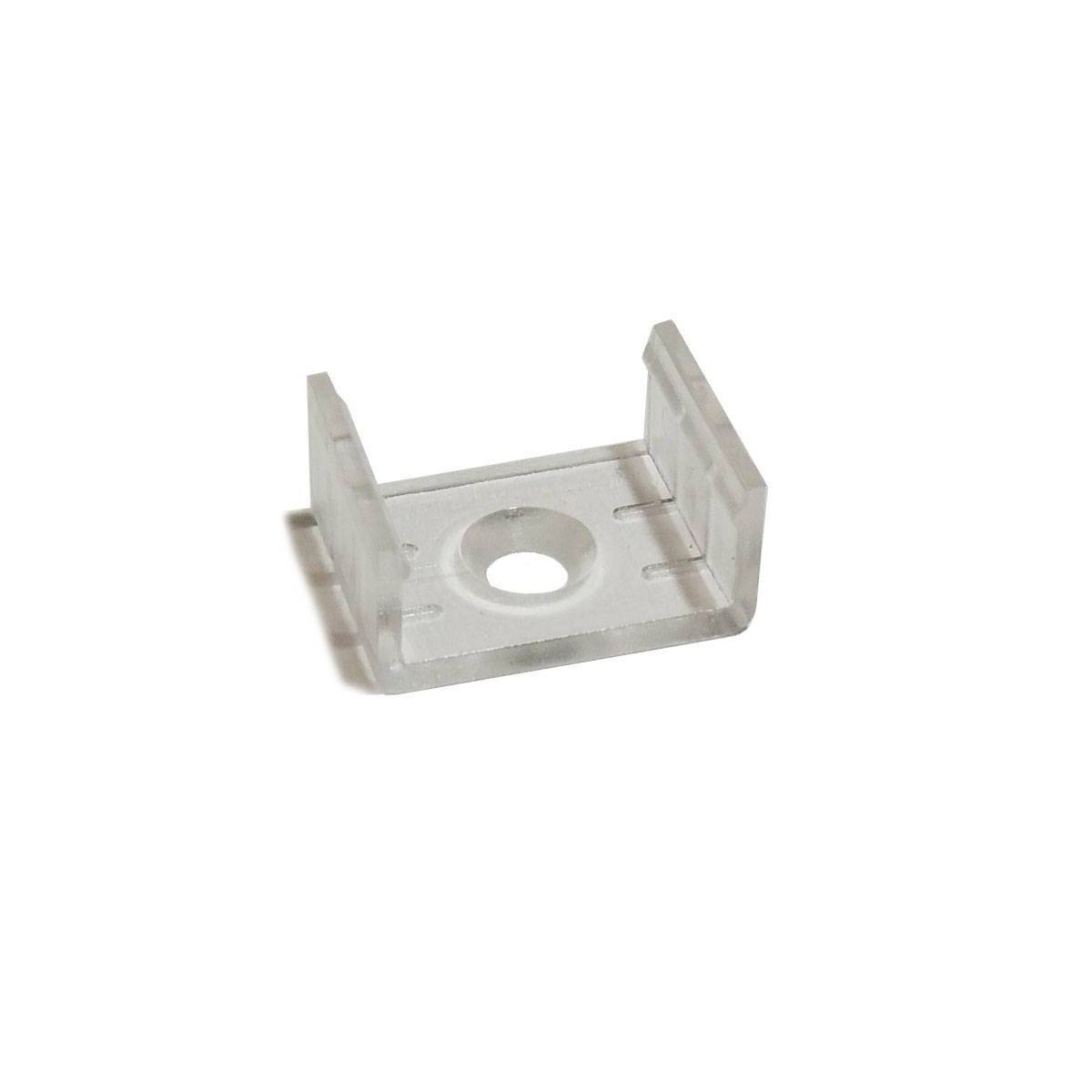 Morsetto in plastica per il fissaggio di profili in alluminio larghi 17 mm (1 pz.)