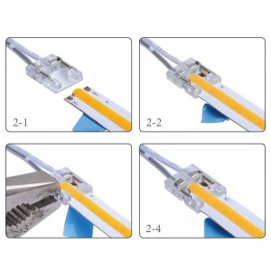 Connettore rapido per l'avvio di strisce LED monocolore da 8 mm