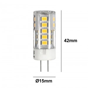 Lampadina LED G4 Bi-Pin 2,5W 12V-DC/AC 270lm Lampadina LED G4 Bi-Pin 2,5W 12V-DC/AC 270lm