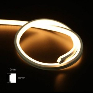 Neon LED flessibile 24V DC - 10X10mm - 5 metri - IP67 - 14W/m - Curvatura verticale