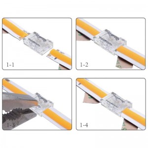 Connettore strip to strip COB CLIP INVISIBILE 2 pin 10 mm IP20