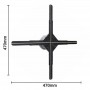 Ventilatore olografico 3D con tripode - Schermo 47x47cm -120W - 24V