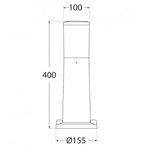 Lampioncino LED FUMAGALLI Amelia 400 6W E27 CCT