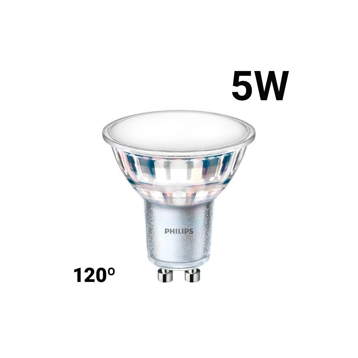 Lampadina LED GU10 5W 120º 550lm - Corepro LEDspot Philips bianco caldo