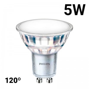 Lampadina LED GU10 5W 120º 550lm - Corepro LEDspot Philips bianco caldo