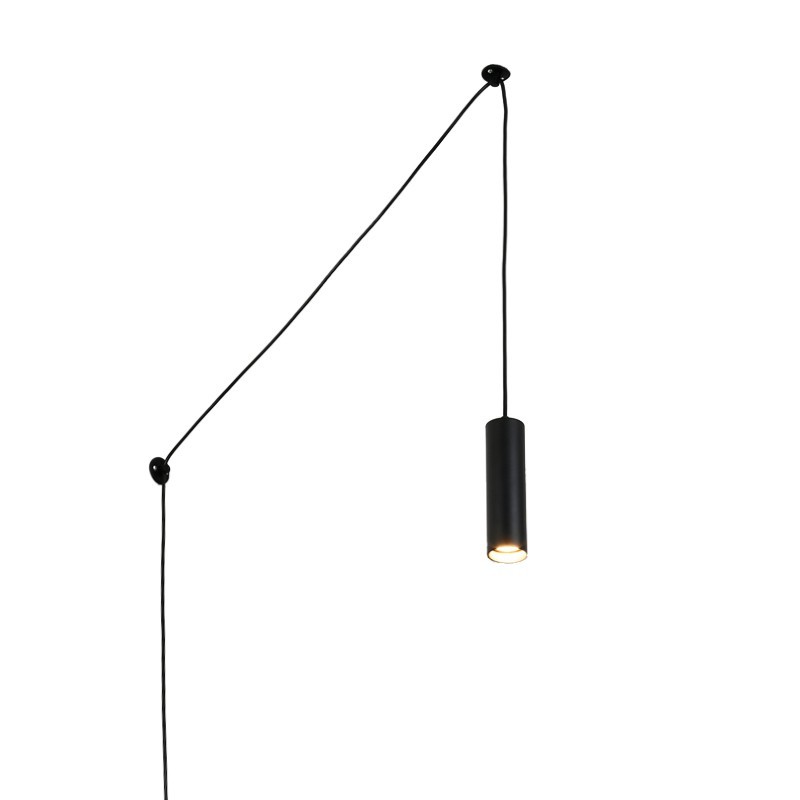 Lampada minimalista a sospensione con cavo e spina "RIM" - GU10