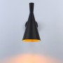 Lampada da parete regolabile per interni di colore nero e oro - stile art deco nordico