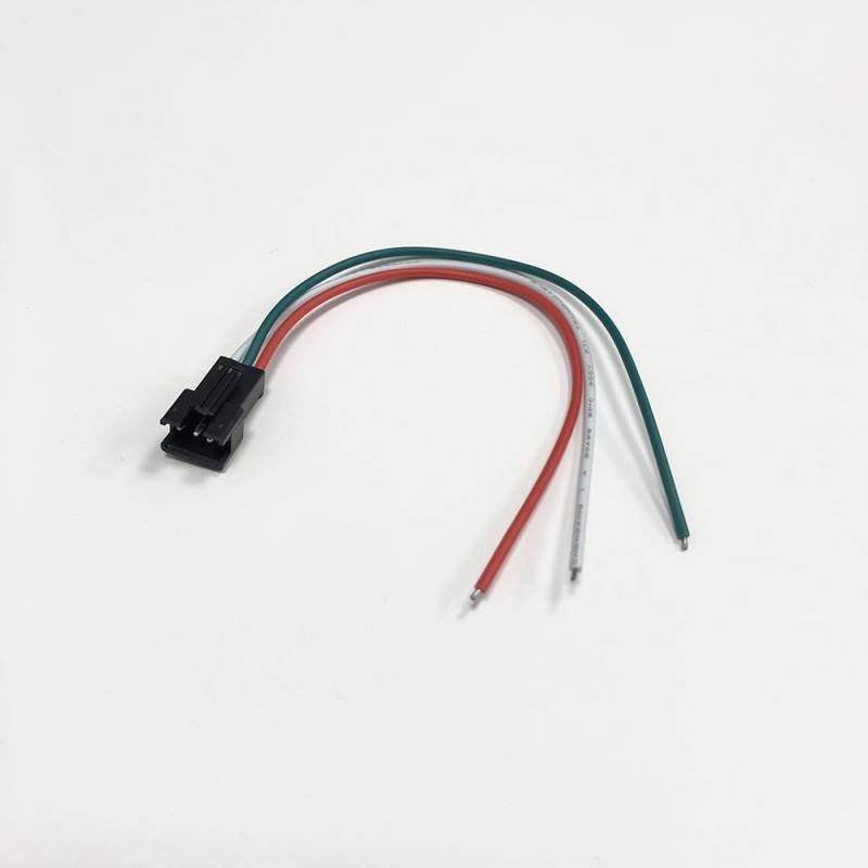 CONNETTORE RAPIDO MASCHIO A 3 PIN PER STRISCIA LED DIGITALE A IC