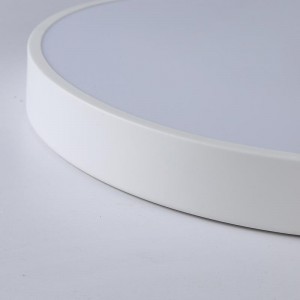 Plafoniera LED circolare 35W bianco e legno CCT ø408x50mm