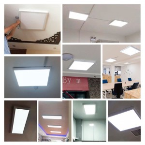 Pannello LED slim da superficie 60x60cm - Driver OSRAM - 40W - UGR18 - CRI90 - Con KIT di montaggio