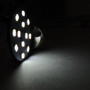 Lampadina LED Bi-Pin piatta G4 2,3W (12 SMD2835) 8-30VDC/10-18VAC α 120° Lampadina LED