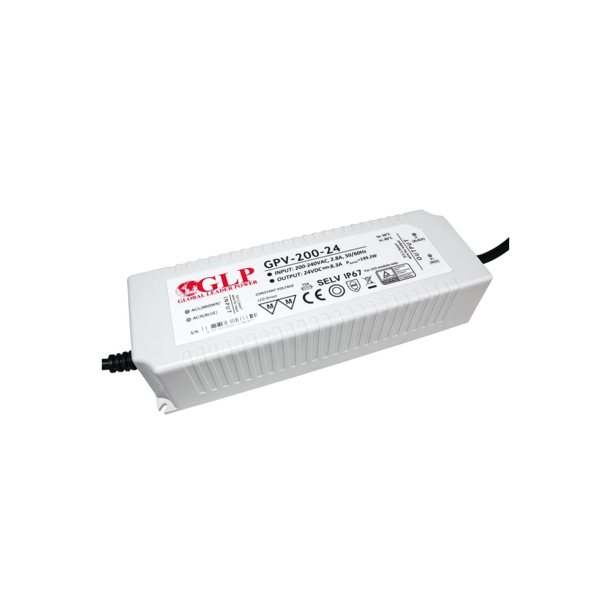 Alimentazione LED 200W 24V - GPL