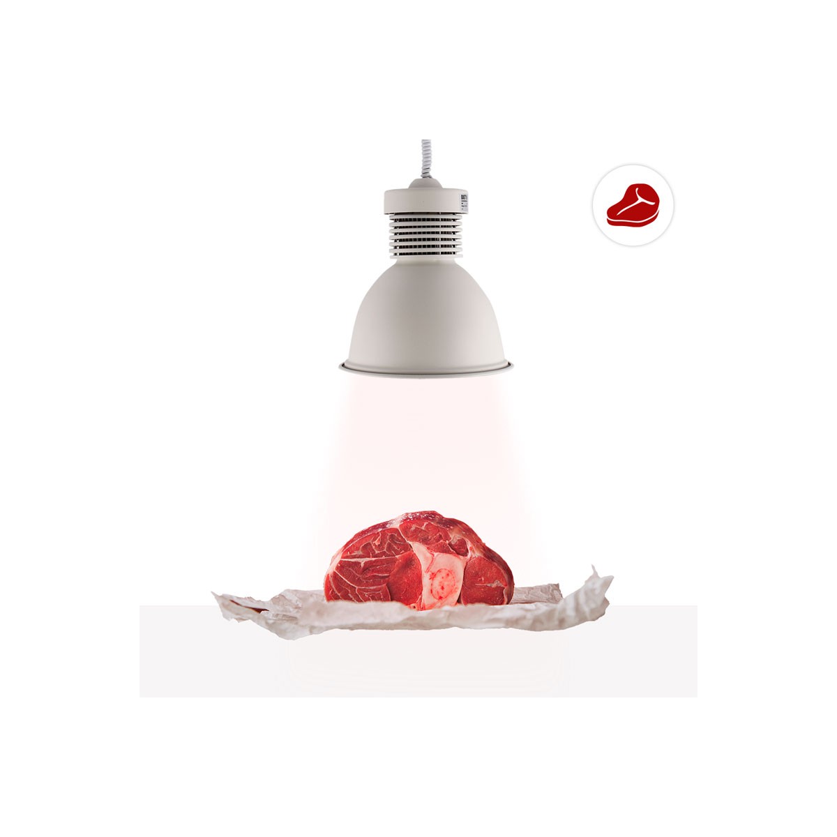 Lampada a campana LED 30W speciale per macellerie