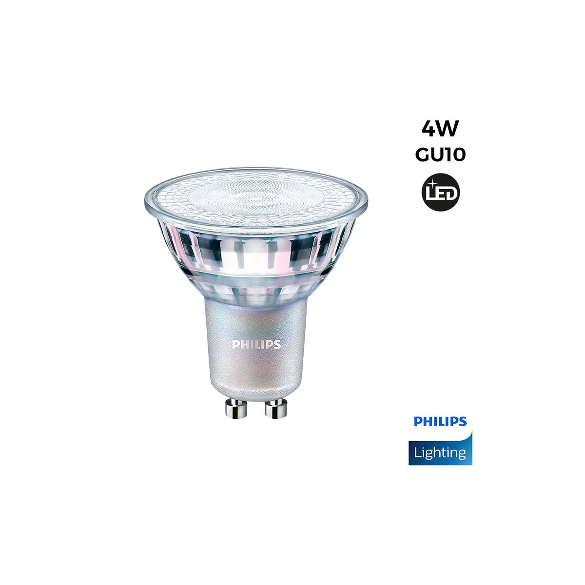 Lampadina LED GU10 dimmerabile 4W 60º 270lm - Master LED Spot Philips