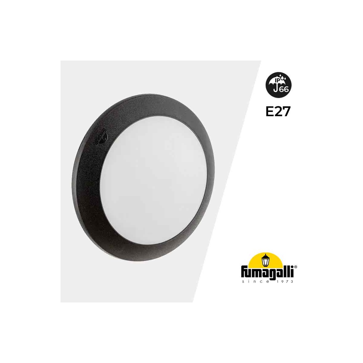 FUMAGALLI BERTA E27 IP66 lampada impermeabile da parete o da soffitto