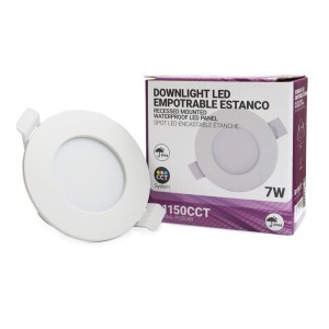 Downlight LED da incasso 7W IP44 con selettore CCT