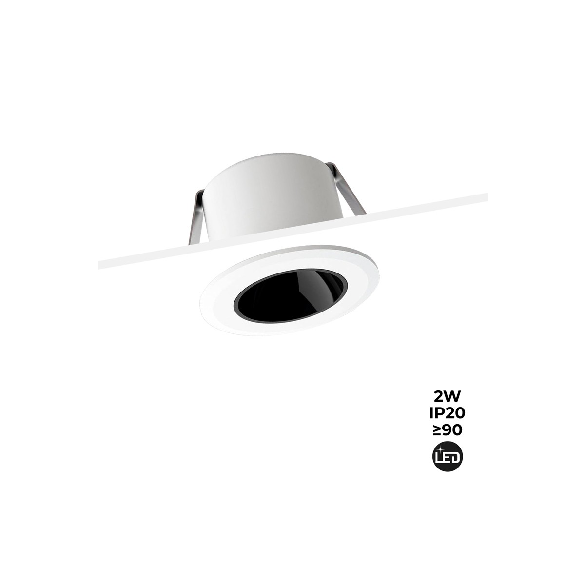 Downlight LED da incasso Mini 2W Low UGR