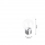 Lampadina LED E27 1W trasparente