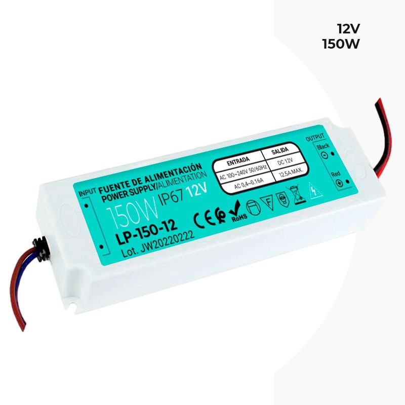 IP67 Alimentazione impermeabile 12V 150W