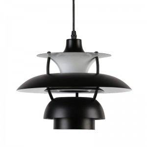 Lampada a sospensione di design nera "YOHAN" E27