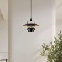 Lampada a sospensione nera di design