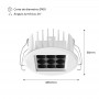 Downlight Led 10W 24º UGR18 Osram Chip