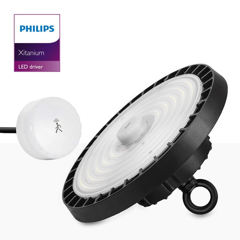 Campana LED con sensore di movimento 200W - Driver PHILIPS - IP65