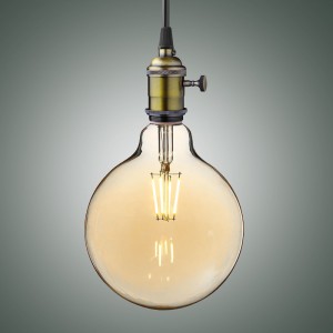 Vintage LED Globe Filament Bulb E27 G125 6W