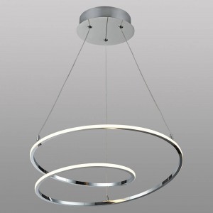 KURVER LAMPADA A SOSPENSIONE IN STILE NORDICO 23W DIAMETRO 450MM , ALTEZZA 1200MM, 4000K