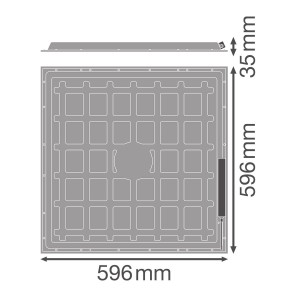 Pannello LED Ledvance 60X60cm - 36W - Gamma ESSENTIAL - 4000K