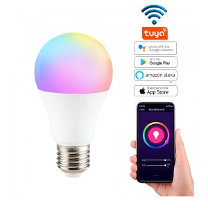 Lampadina intelligente LED WIFI E27 - RGB + CCT - 9W