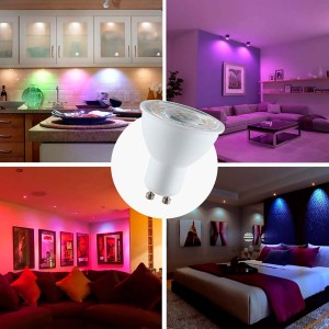 Lampadina intelligente LED WIFI GU10 - RGBW + CCT - 5W