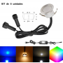 Kit 6 faretti LED da incasso a terra LED 0,3W - 12V-DC - IP67