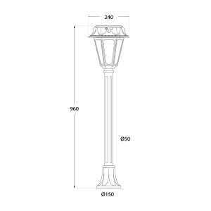 Lampioncino solare da giardino "MIZAR/ROSETTA" con sensore PIR - 3 modalità di funzionamento - CCT