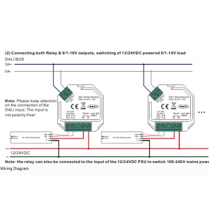 Convertitore Sunricher 2-in-1: DALI a 0-10V + relè DALI