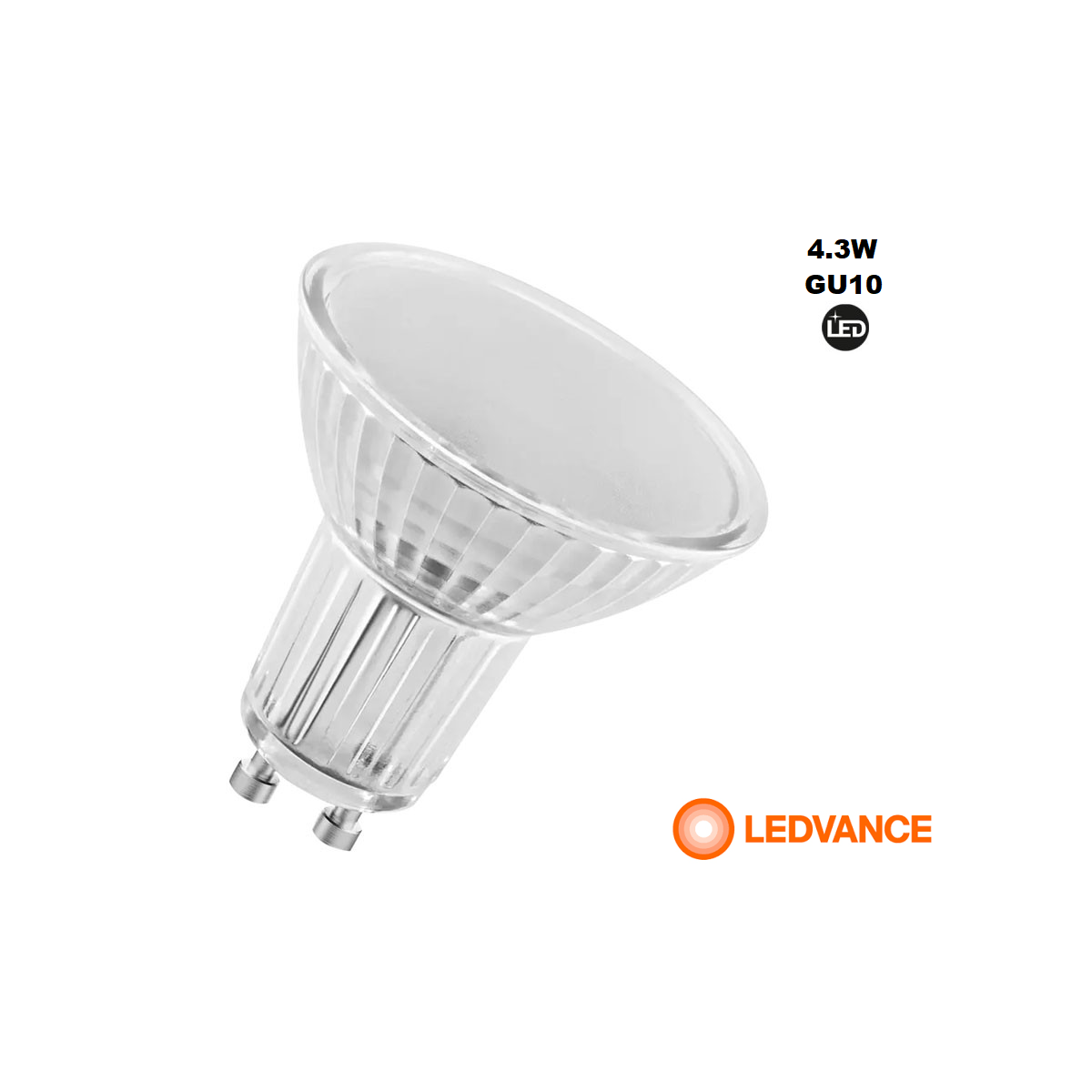 Lampadina LED GU10 LEDVANCE Parathom - PAR16 50 - 120°