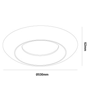 Lampada LED tipo plafoniera "FAX" - CCT 3000K - 4000K - 21W