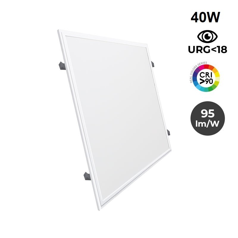 Pannello LED da incasso 60X60 cm - Driver OSRAM - 40W - UGR18 - CRI90 - Con kit di montaggio