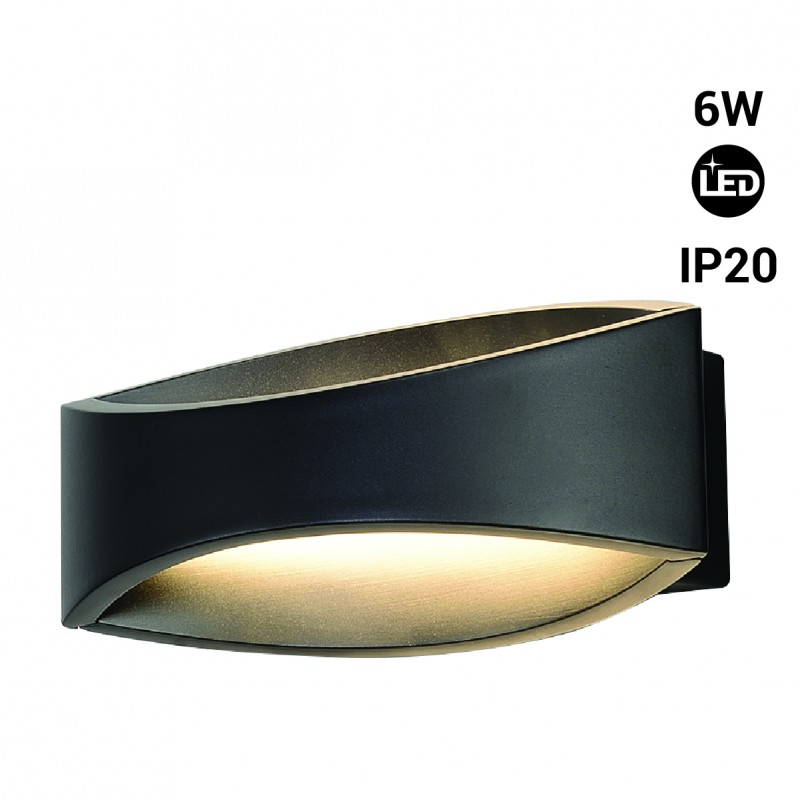 Lampada da parete bidirezionale a LED - IP20 - 3000K - 6W