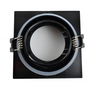 Anello da incasso quadrato per lampadina GU10 - Taglio Ø75-80 mm - IP54