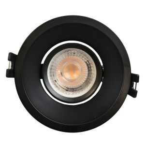 Anello circolare per lampadina GU10 / MR16 - Taglio Ø85 mm - UGR basso