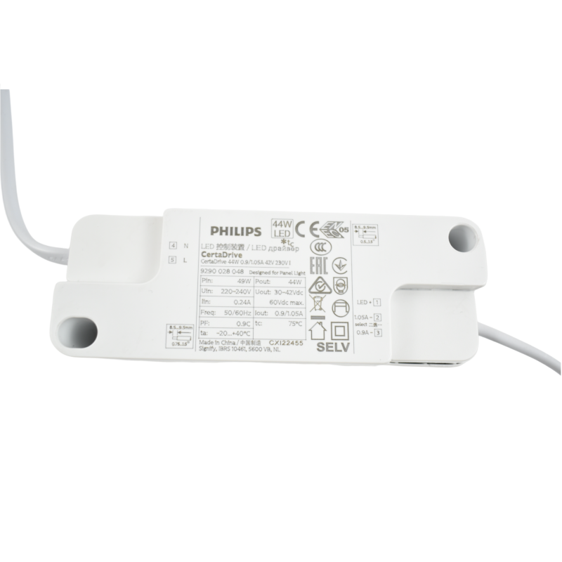 Driver PHILIPS CertaDrive 220-240V - Uscita 30-42V DC - 0,9/1,05A - 44W